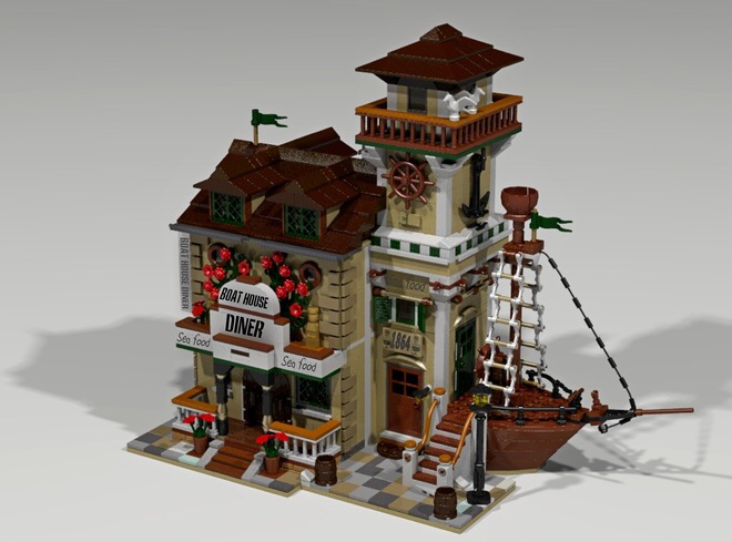 lego boat house diner