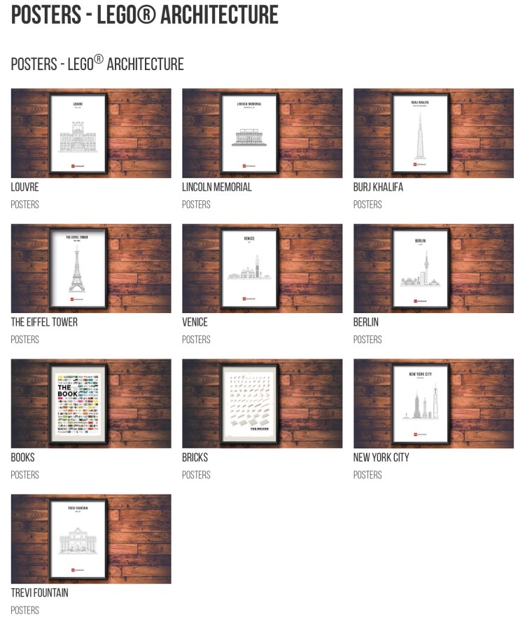 Posters LEGO Architecture 