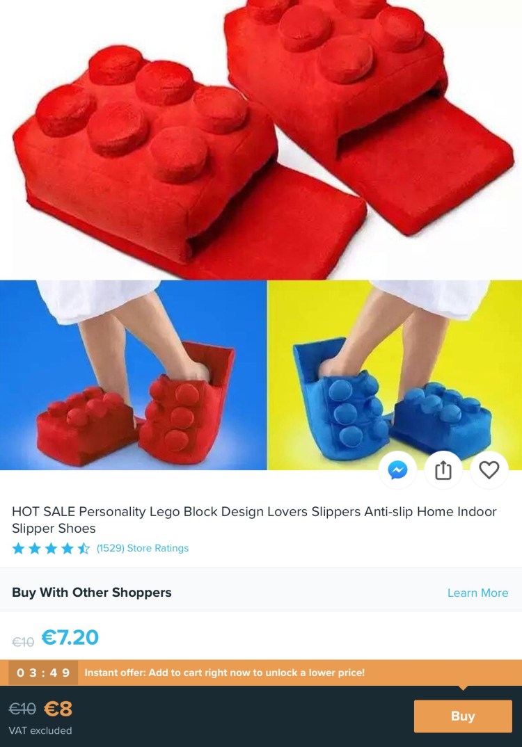LEGO Block Slippers