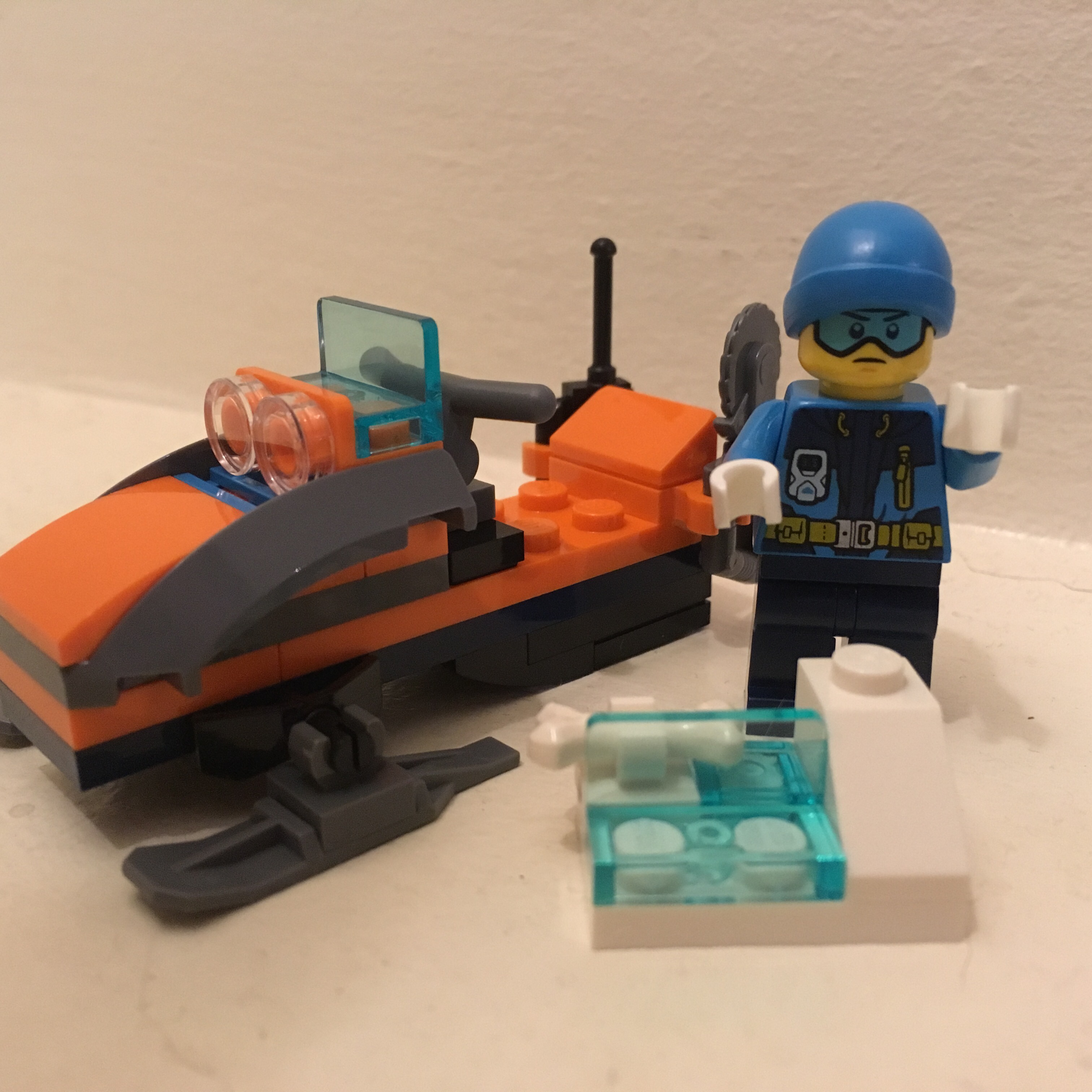 Lego City arctic explorer with snowmobile 