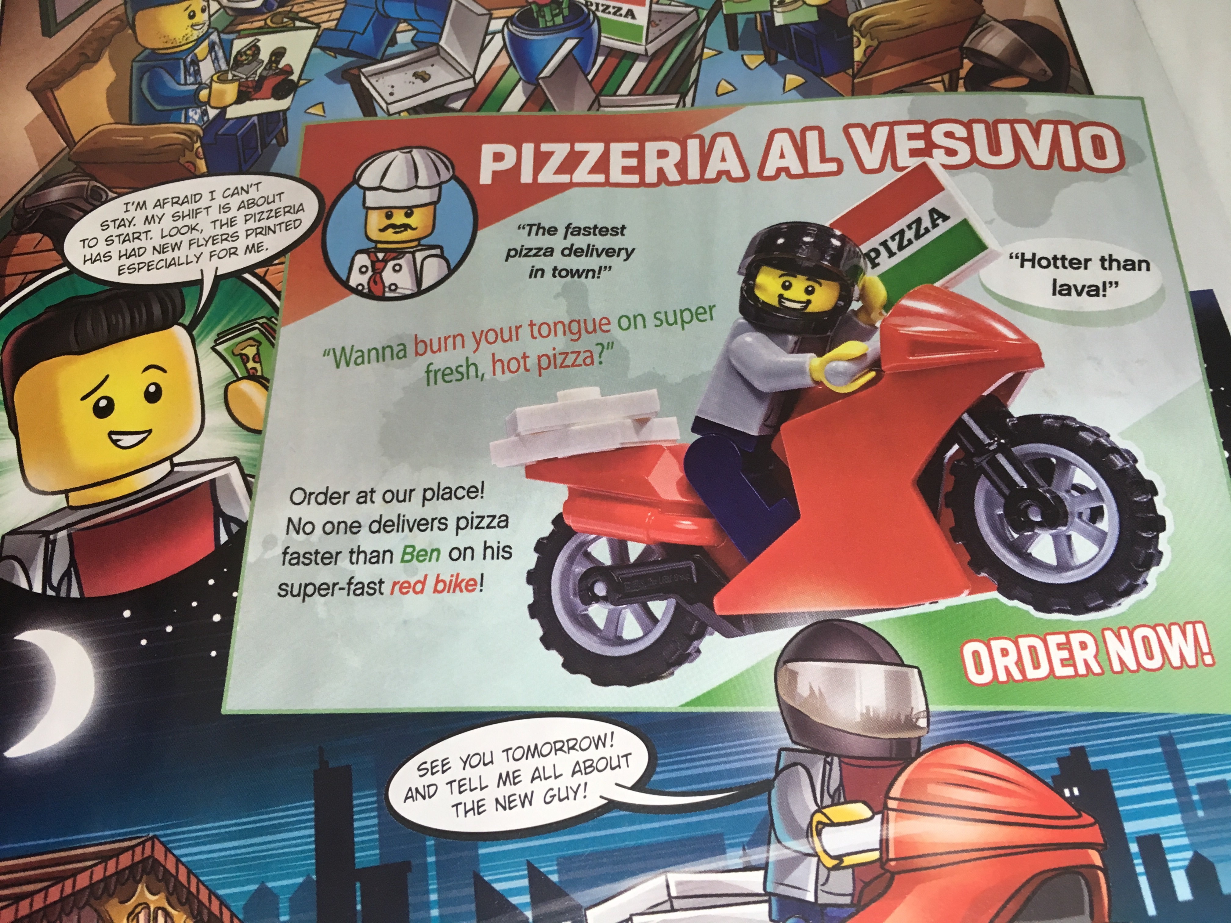 Lego City Magazine Issue 19 Pizza Guy